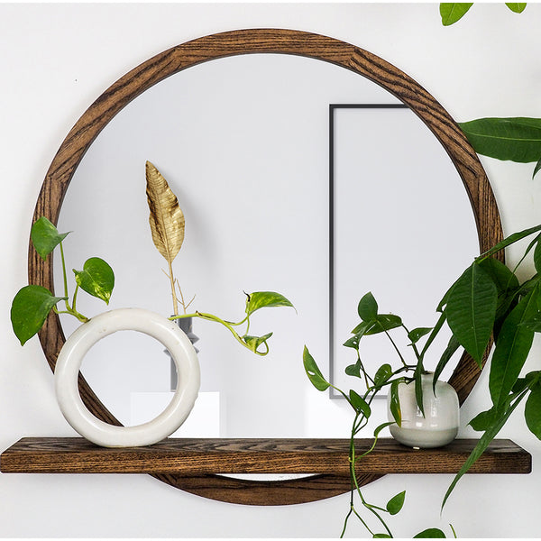 mirror with shelf