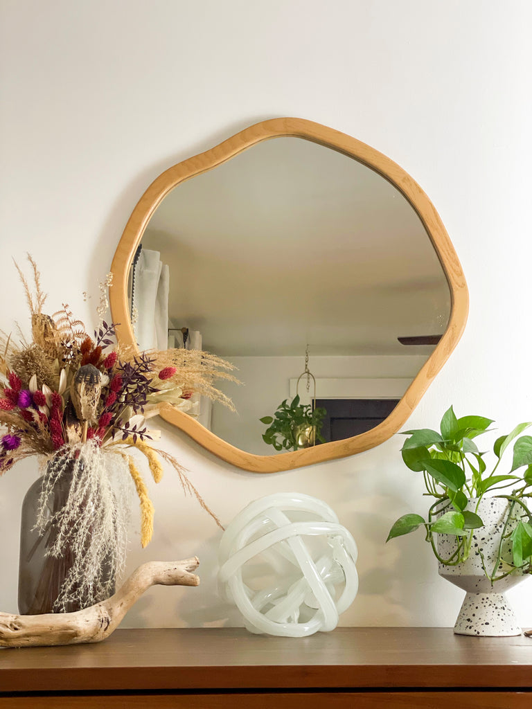 asymmetrical frame mirror