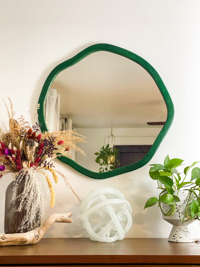 custom wood work mirror