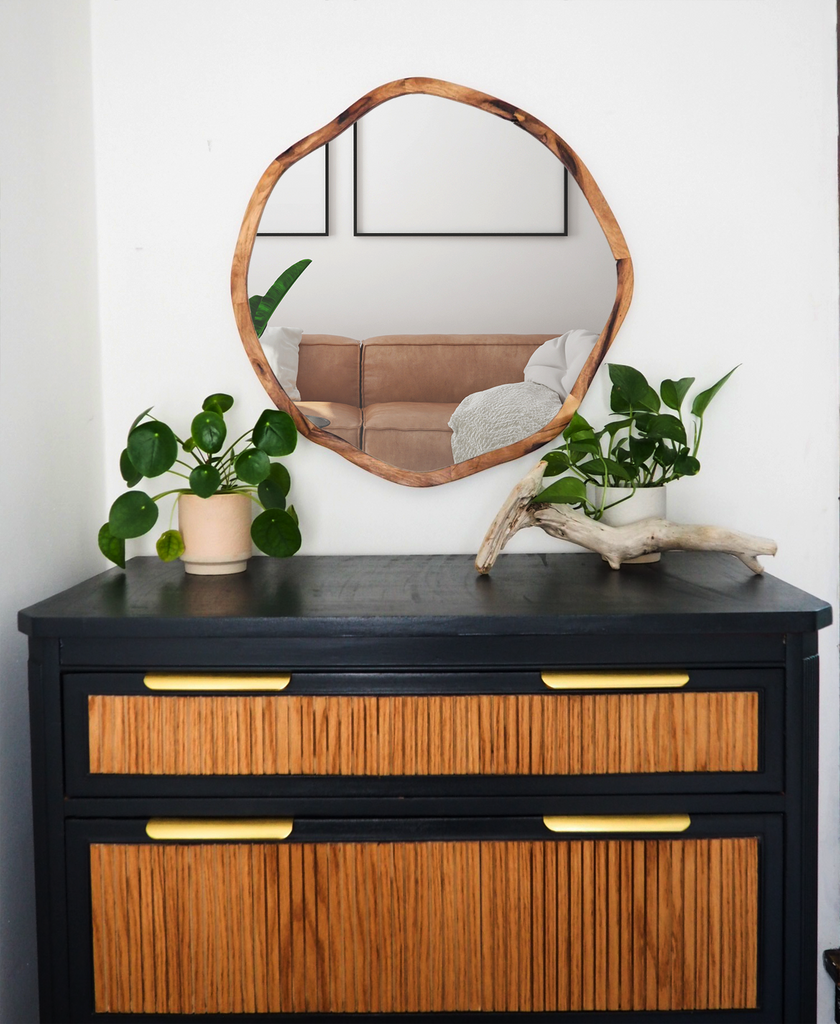 irregular vanity mirror